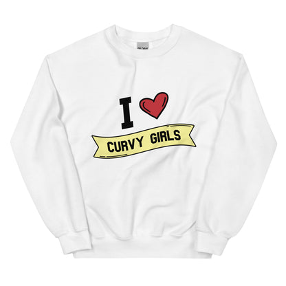 I <3 Curvy Girls Unisex Sweatshirt