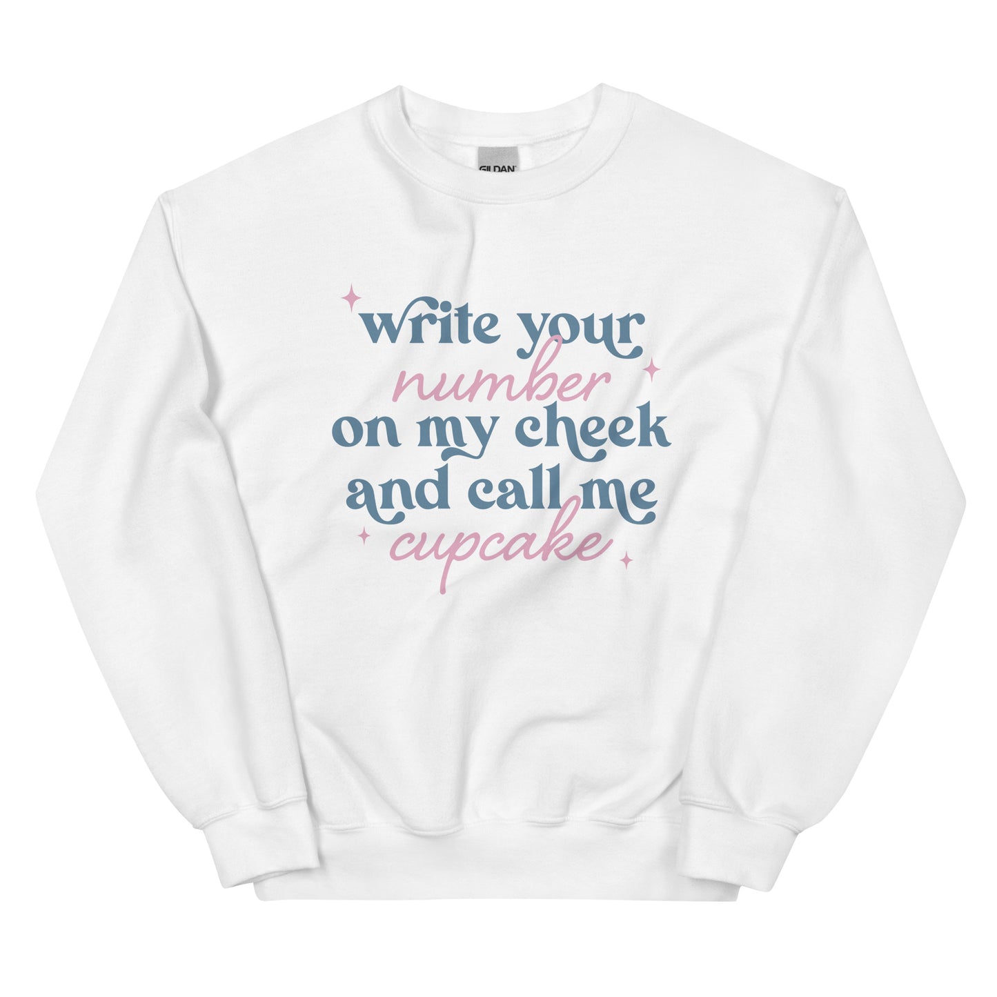 Write Your Number & Call Me Cupcake Unisex Sweatshirt