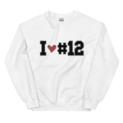 I <3 #12 Unisex Sweatshirt