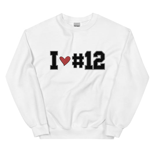 I <3 #12 Unisex Sweatshirt