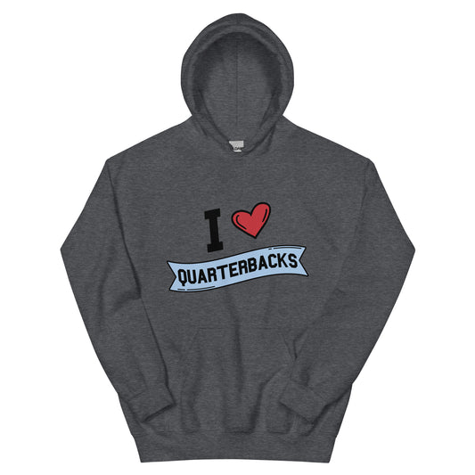 I <3 Quarterbacks Unisex Hoodie