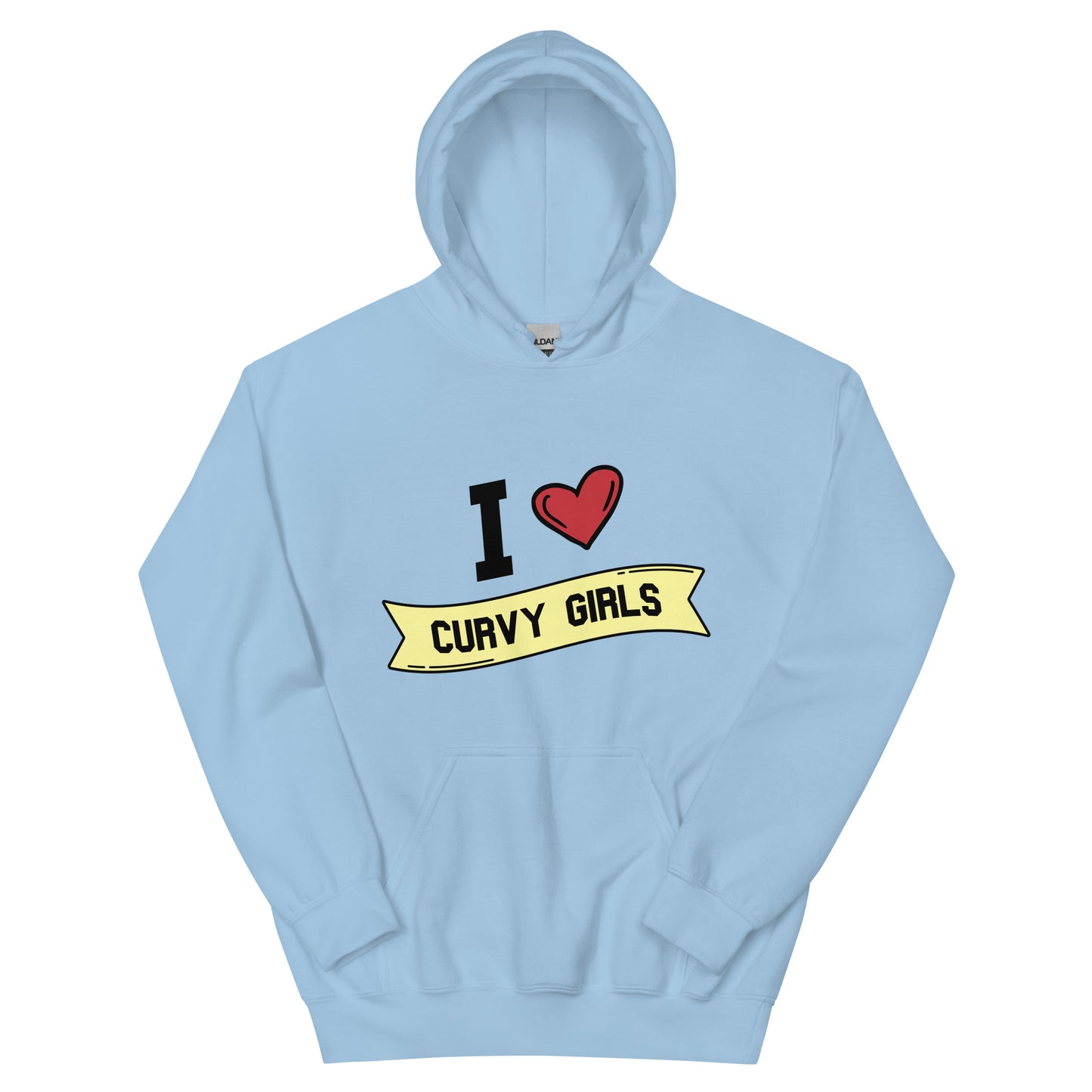 I <3 Curvy Girls Unisex Hoodie