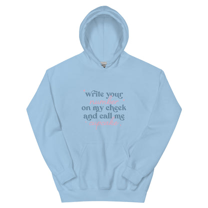 Write Your Number & Call Me Cupcake Unisex Hoodie