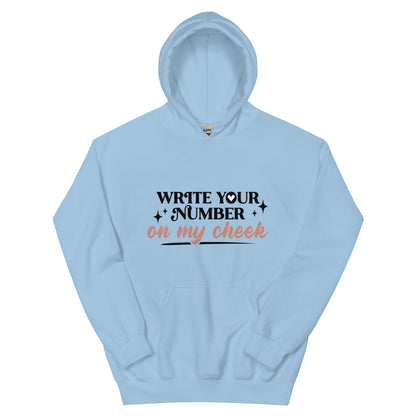 Write Your Number Unisex Hoodie