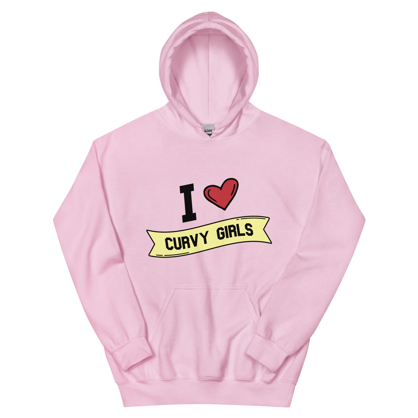 I <3 Curvy Girls Unisex Hoodie