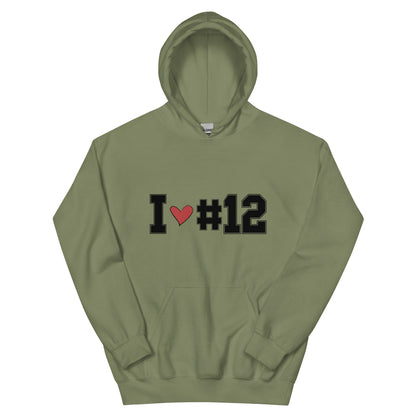 I <3 #12 Unisex Hoodie