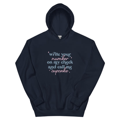 Write Your Number & Call Me Cupcake Unisex Hoodie