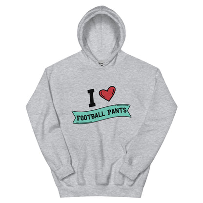 I <3 Football Pants Unisex Hoodie