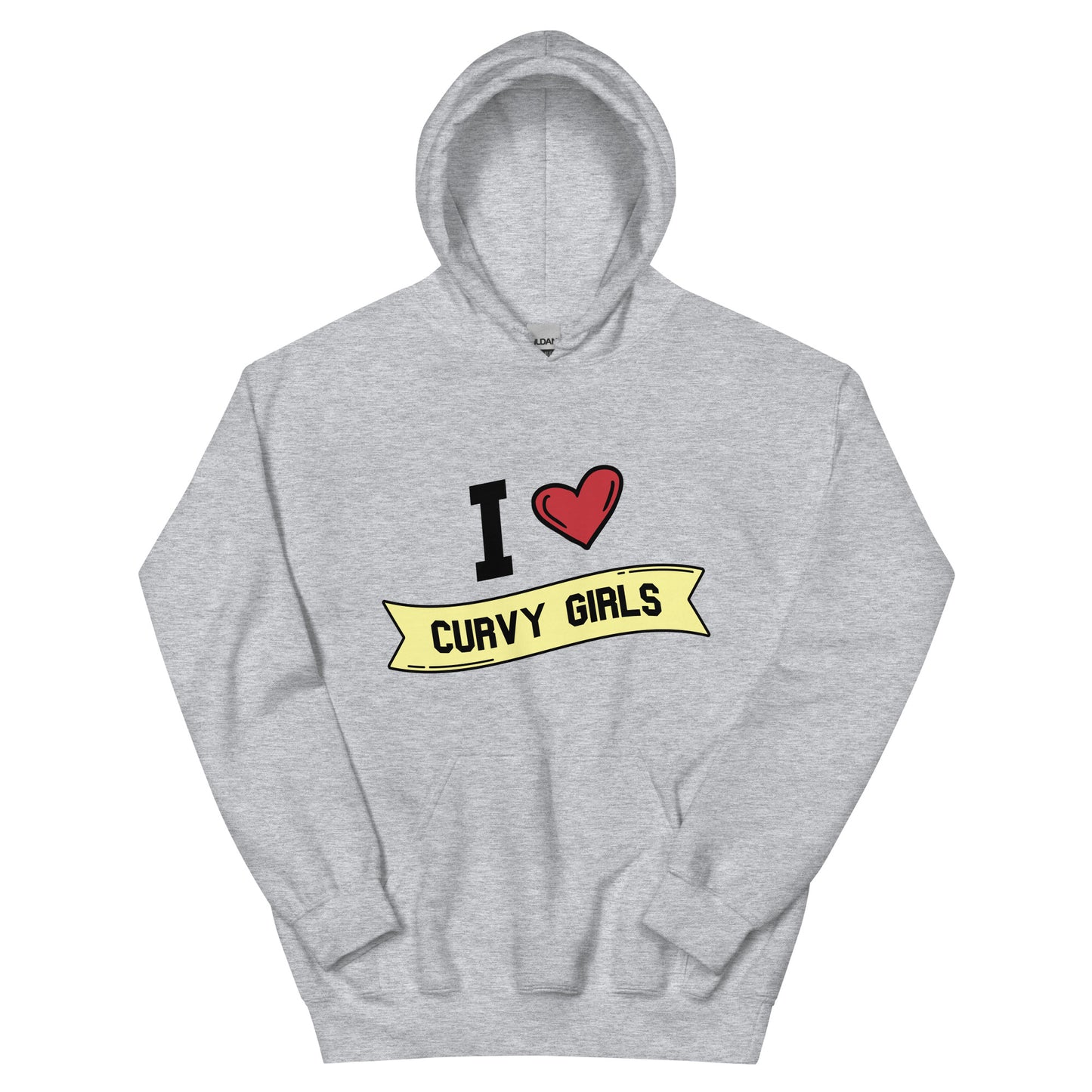 I <3 Curvy Girls Unisex Hoodie