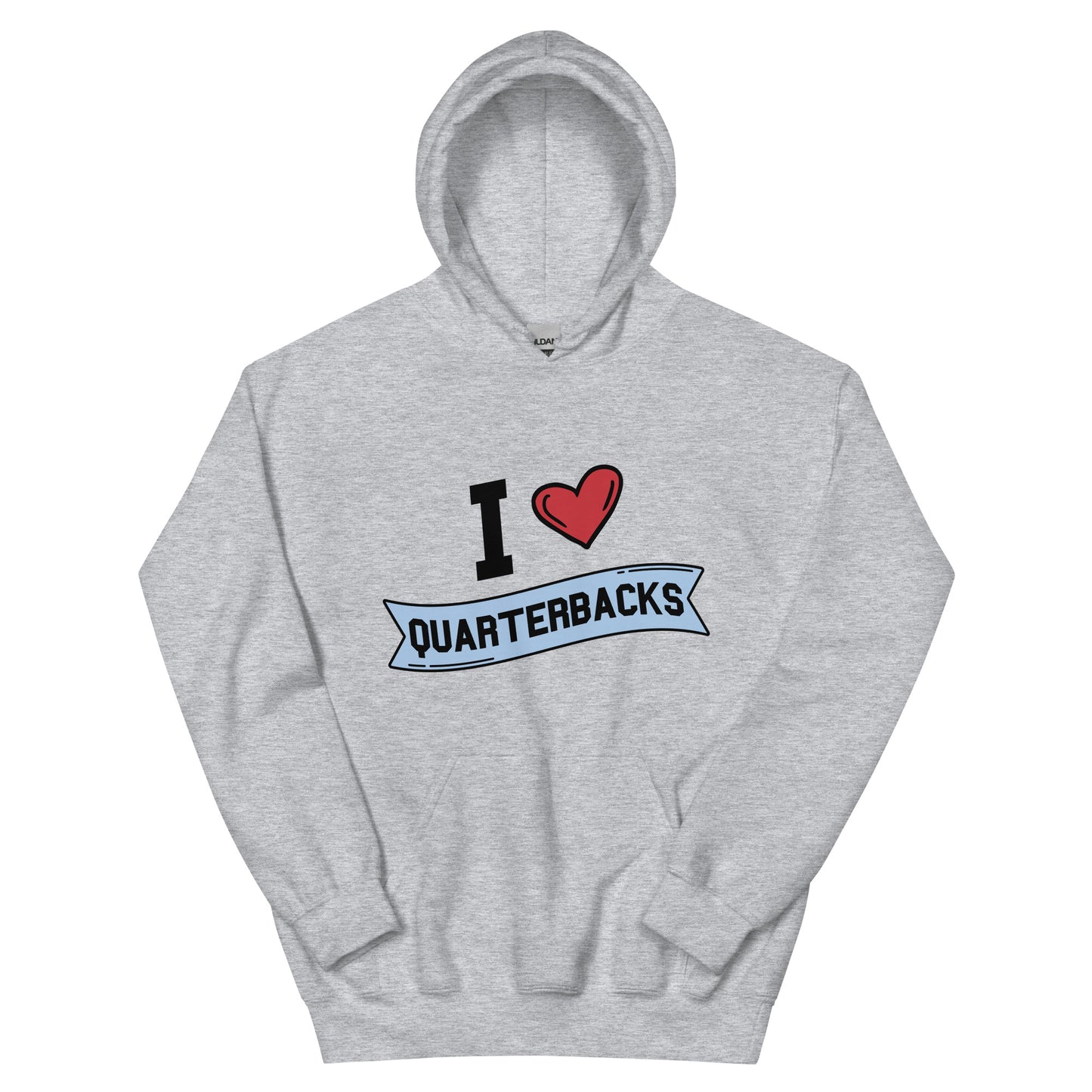 I <3 Quarterbacks Unisex Hoodie