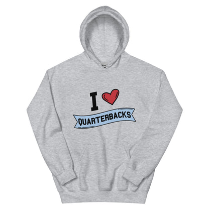 I <3 Quarterbacks Unisex Hoodie