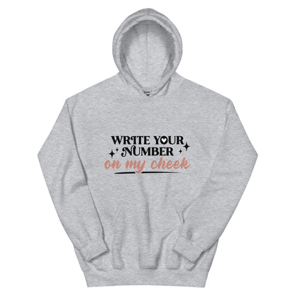 Write Your Number Unisex Hoodie