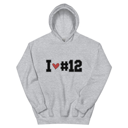 I <3 #12 Unisex Hoodie