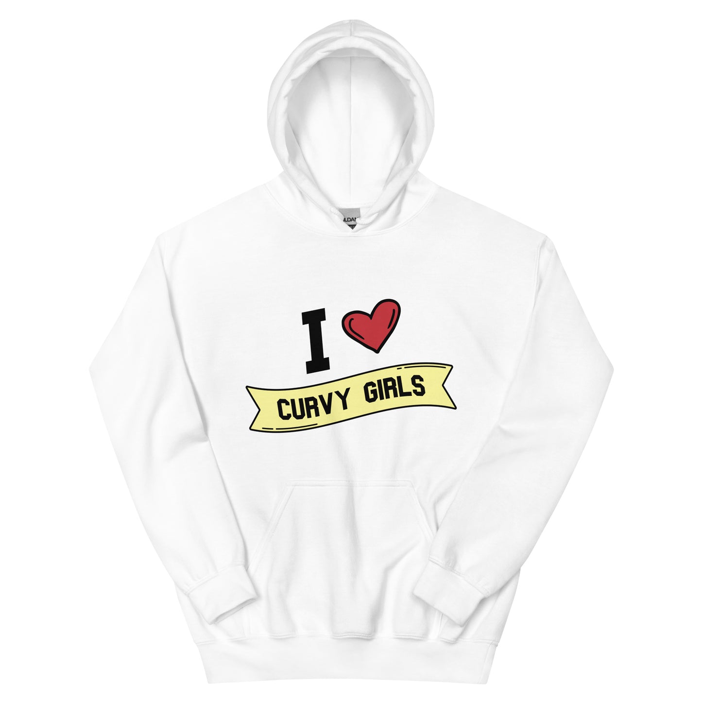 I <3 Curvy Girls Unisex Hoodie