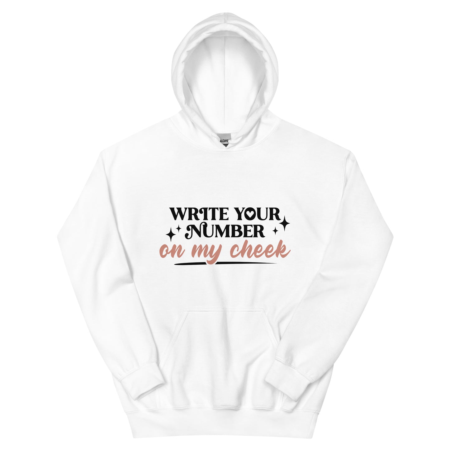 Write Your Number Unisex Hoodie