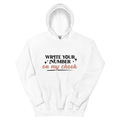 Write Your Number Unisex Hoodie