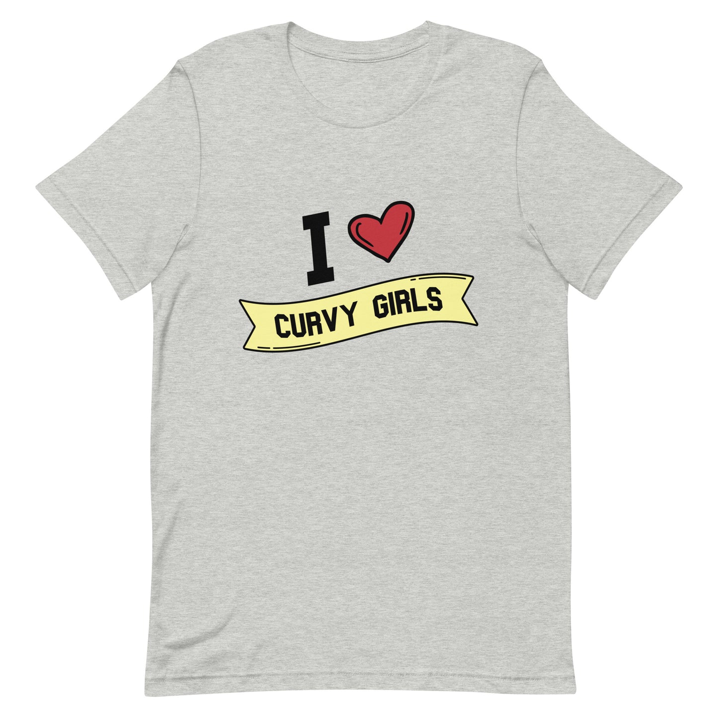 I <3 Curvy Girls Unisex t-shirt