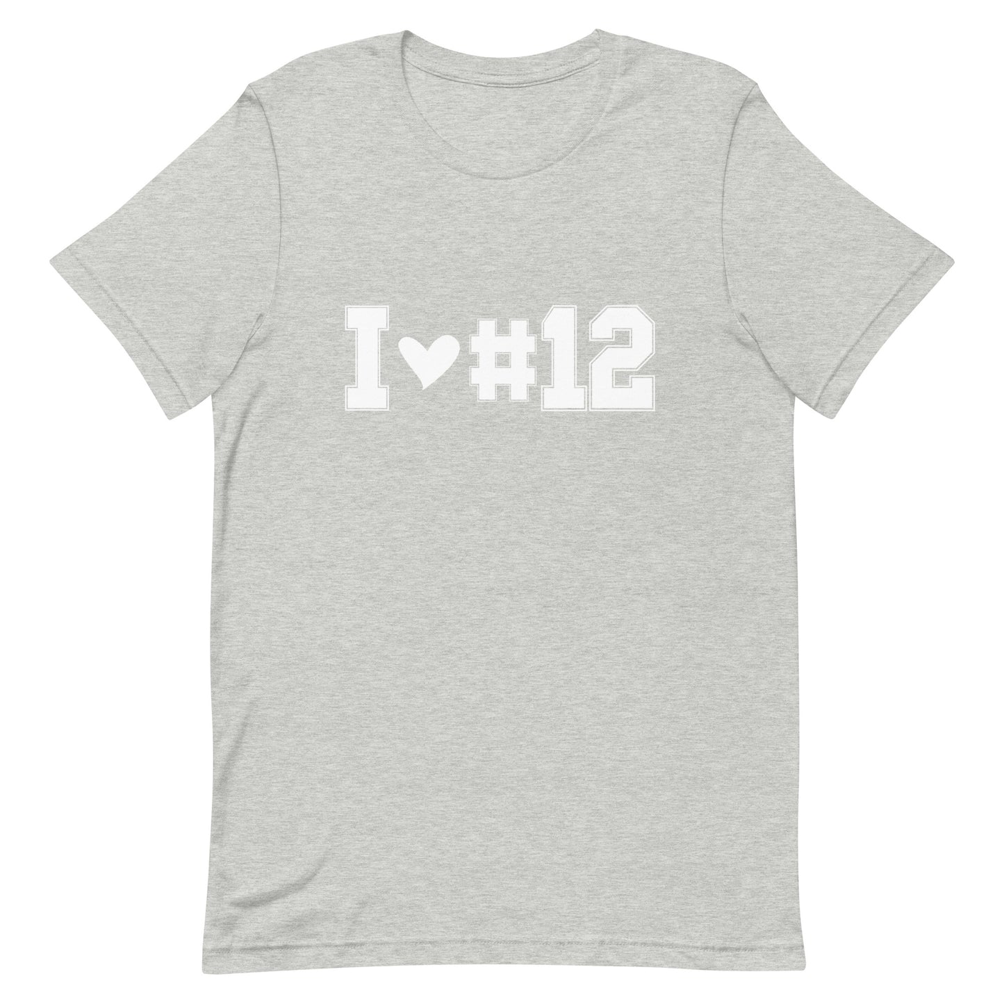 I <3 #12 Unisex t-shirt