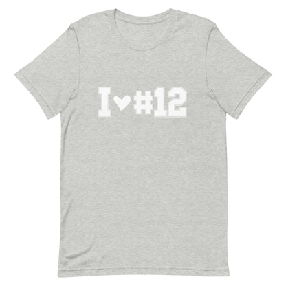 I <3 #12 Unisex t-shirt