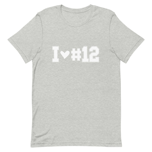 I <3 #12 Unisex t-shirt