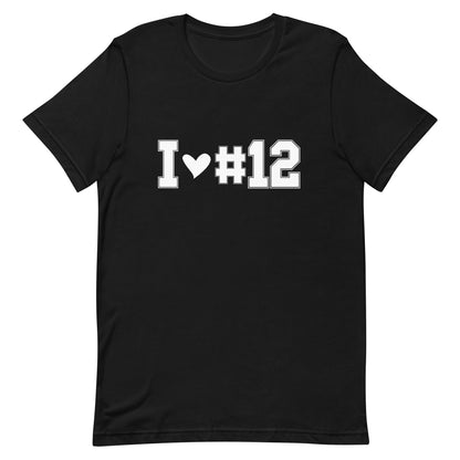 I <3 #12 Unisex t-shirt