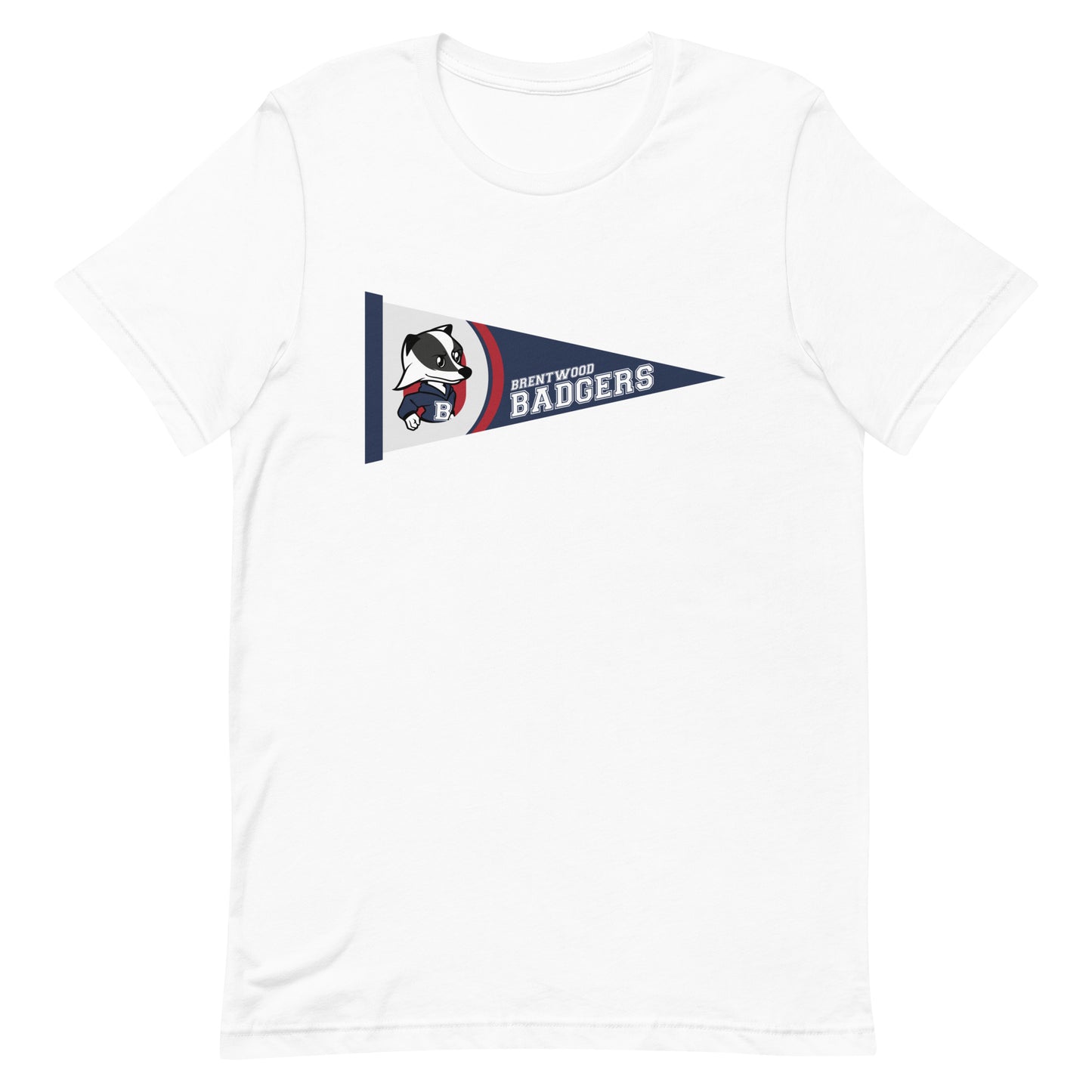 Brentwood Badgers Pennant Unisex t-shirt