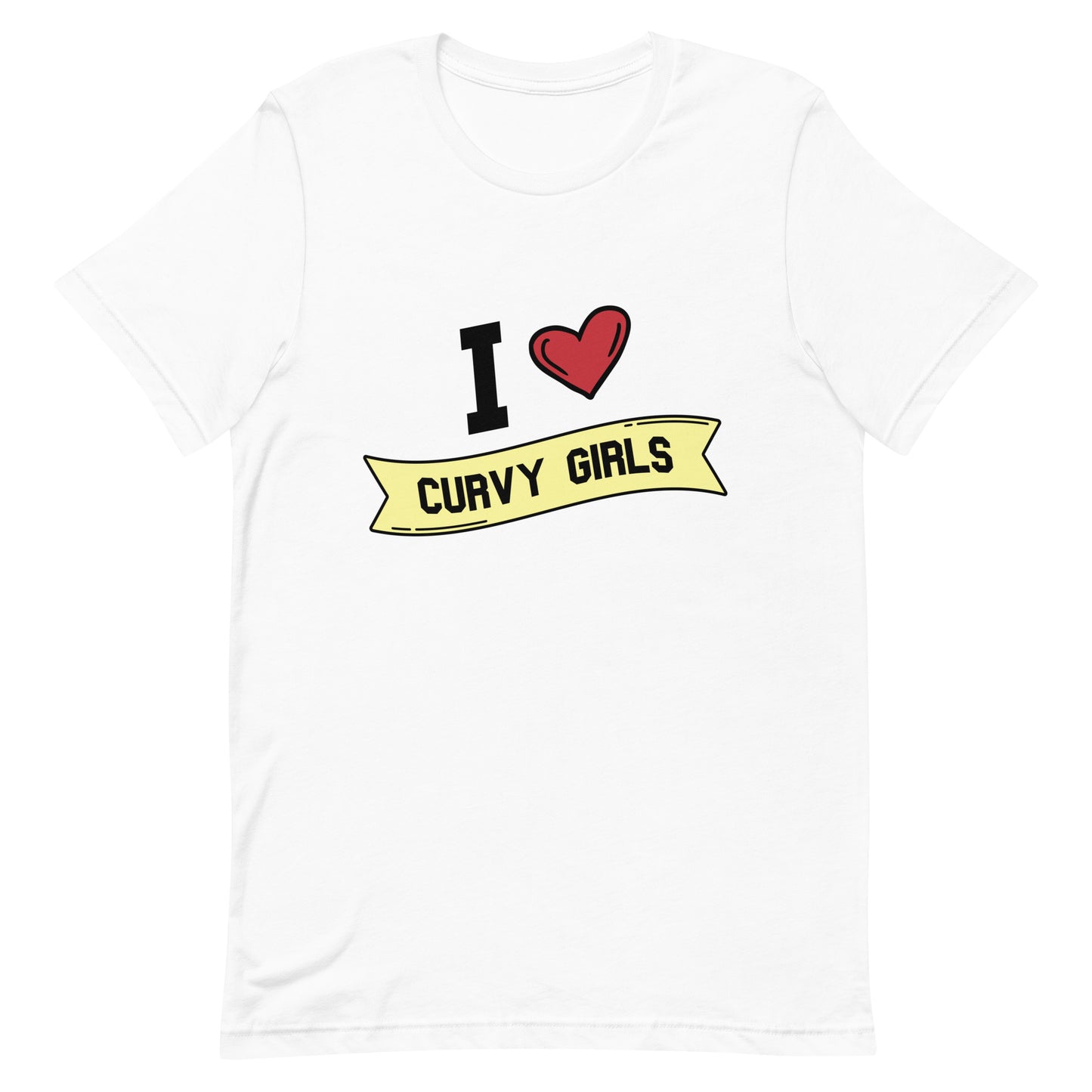 I <3 Curvy Girls Unisex t-shirt