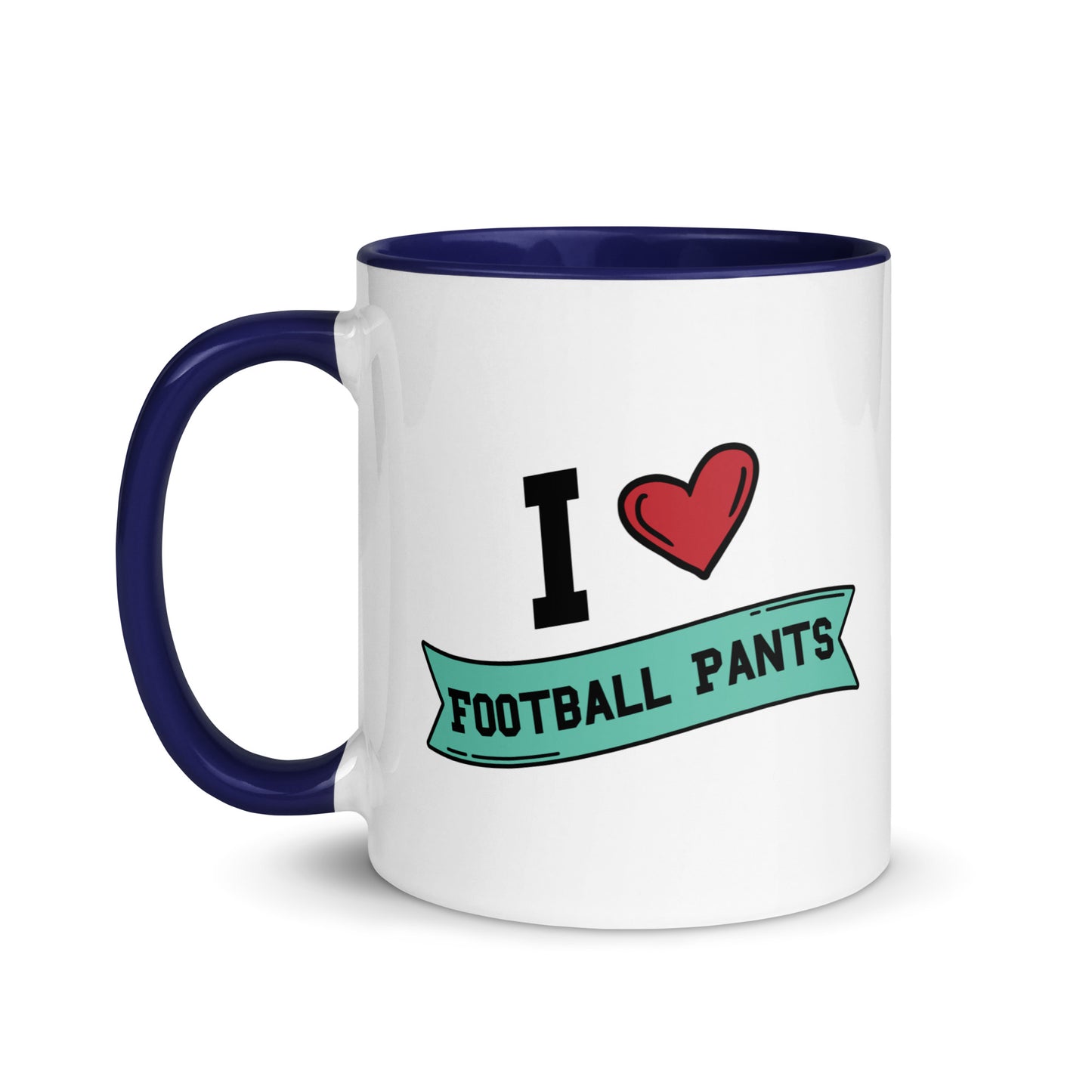 I <3 Football Pants Mug with Color Inside