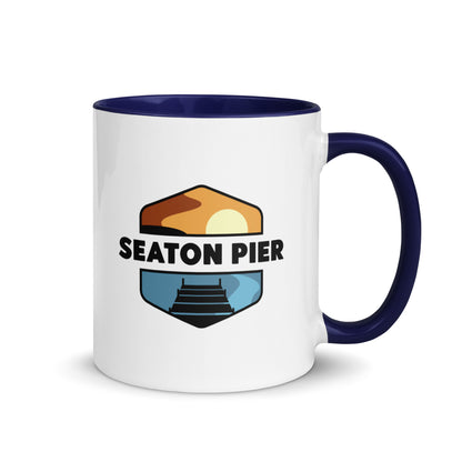 Seaton Pier Mug with Color Inside