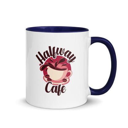 Halfway Cafe Mug with Color Inside