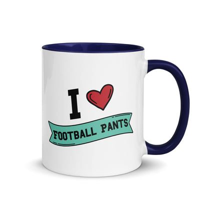 I <3 Football Pants Mug with Color Inside