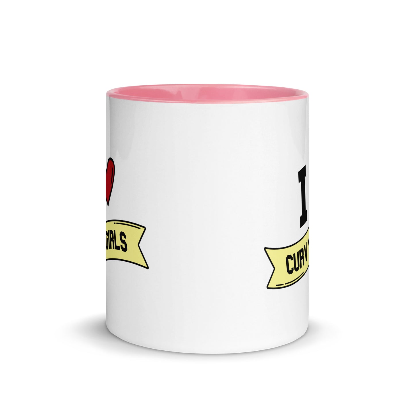 I <3 Curvy Girls Mug with Color Inside