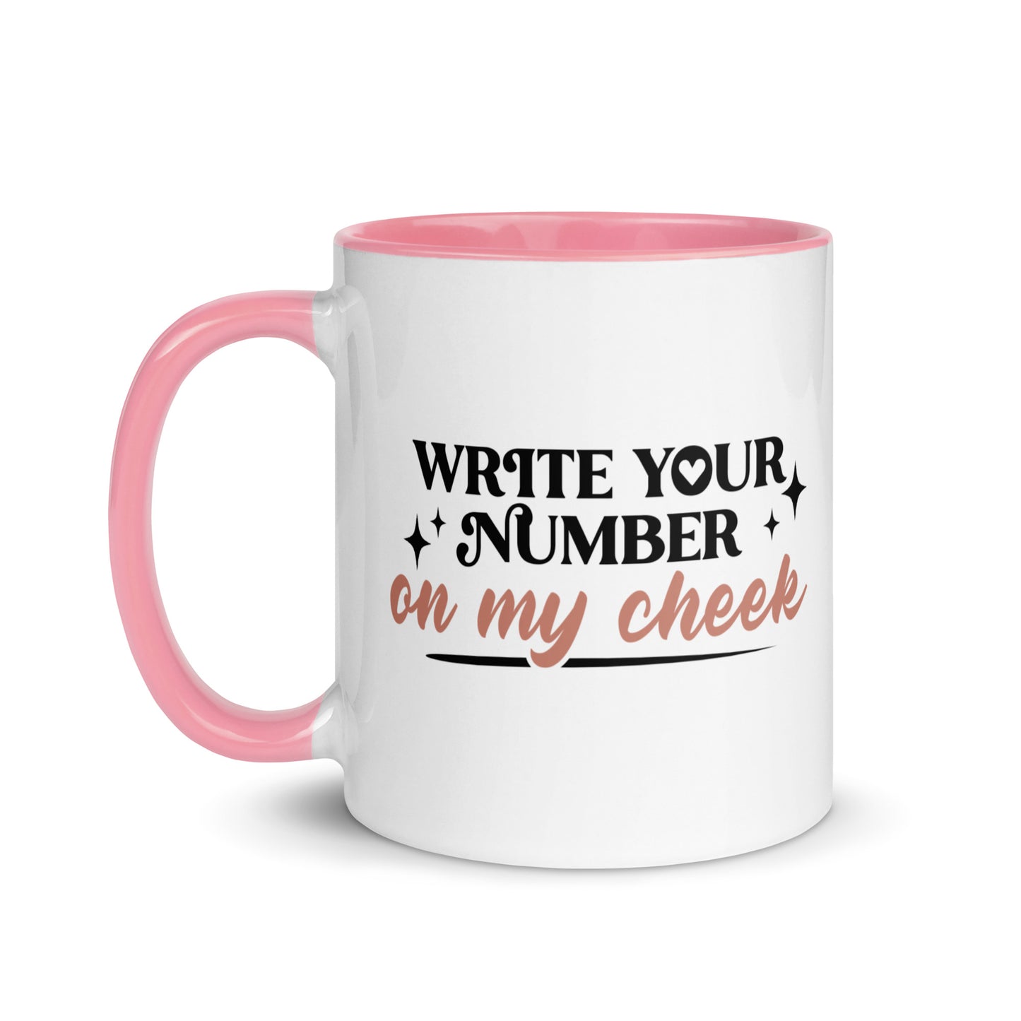 Write Your Number Mug with Color Inside