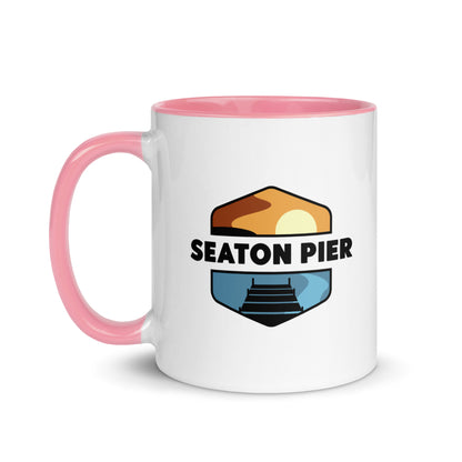 Seaton Pier Mug with Color Inside