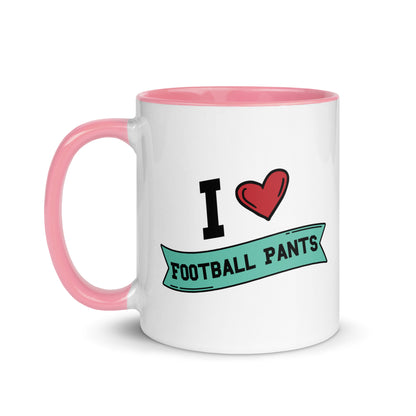 I <3 Football Pants Mug with Color Inside