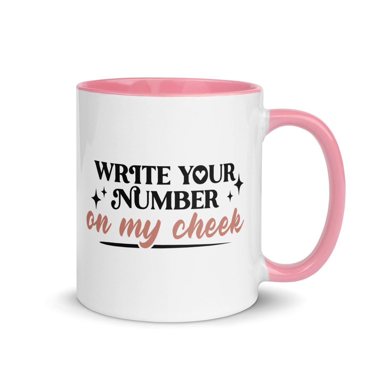 Write Your Number Mug with Color Inside