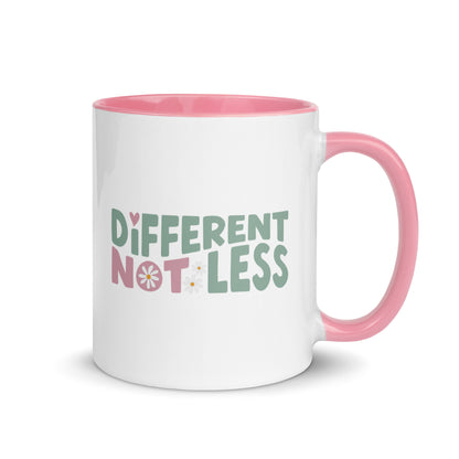 Different Not Less Mug with Color Inside