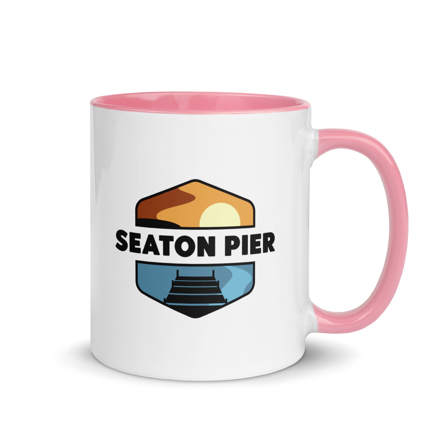 Seaton Pier Mug with Color Inside