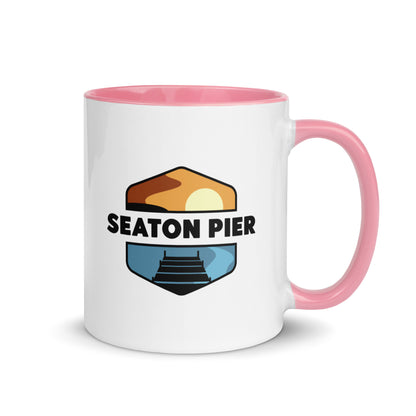 Seaton Pier Mug with Color Inside