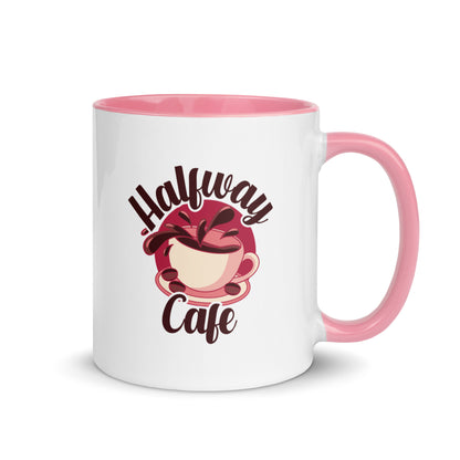 Halfway Cafe Mug with Color Inside