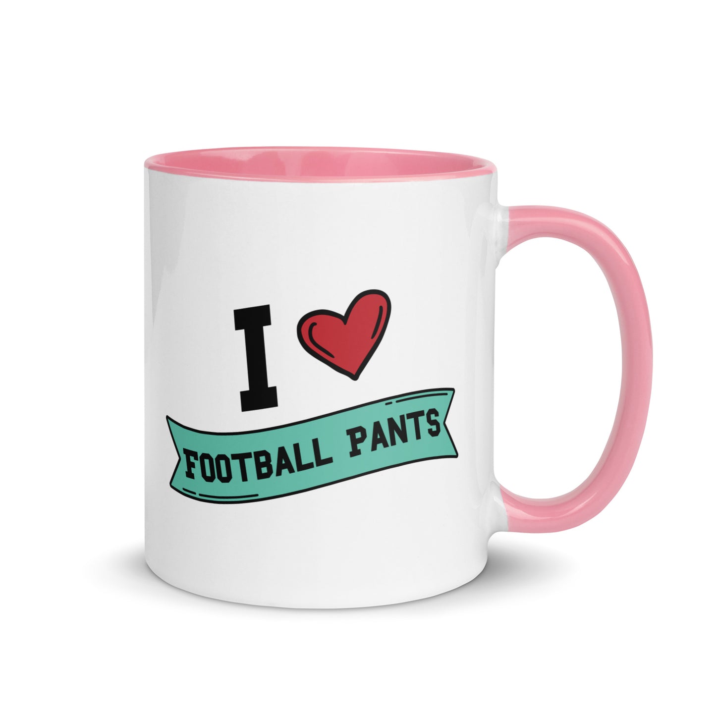 I <3 Football Pants Mug with Color Inside