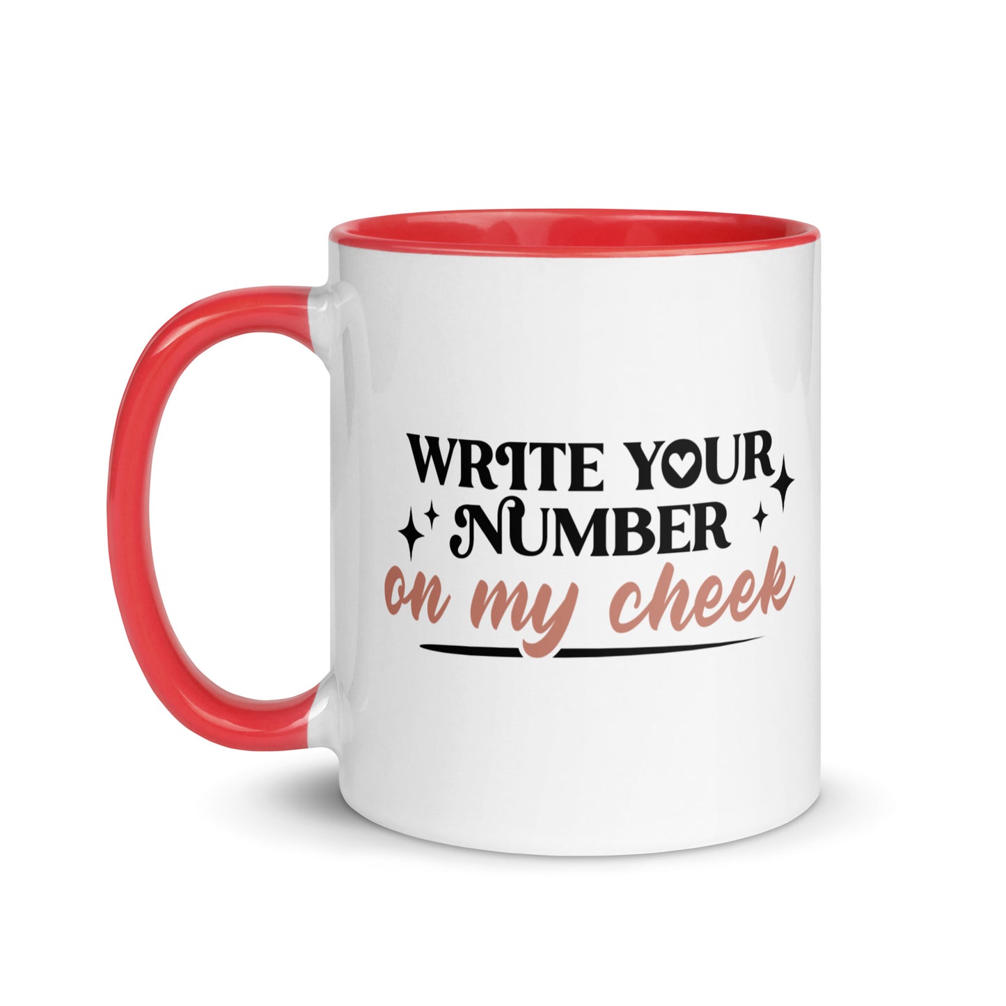 Write Your Number Mug with Color Inside