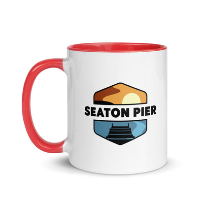 Seaton Pier Mug with Color Inside