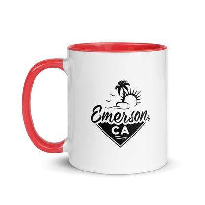 Emerson CA Mug with Color Inside