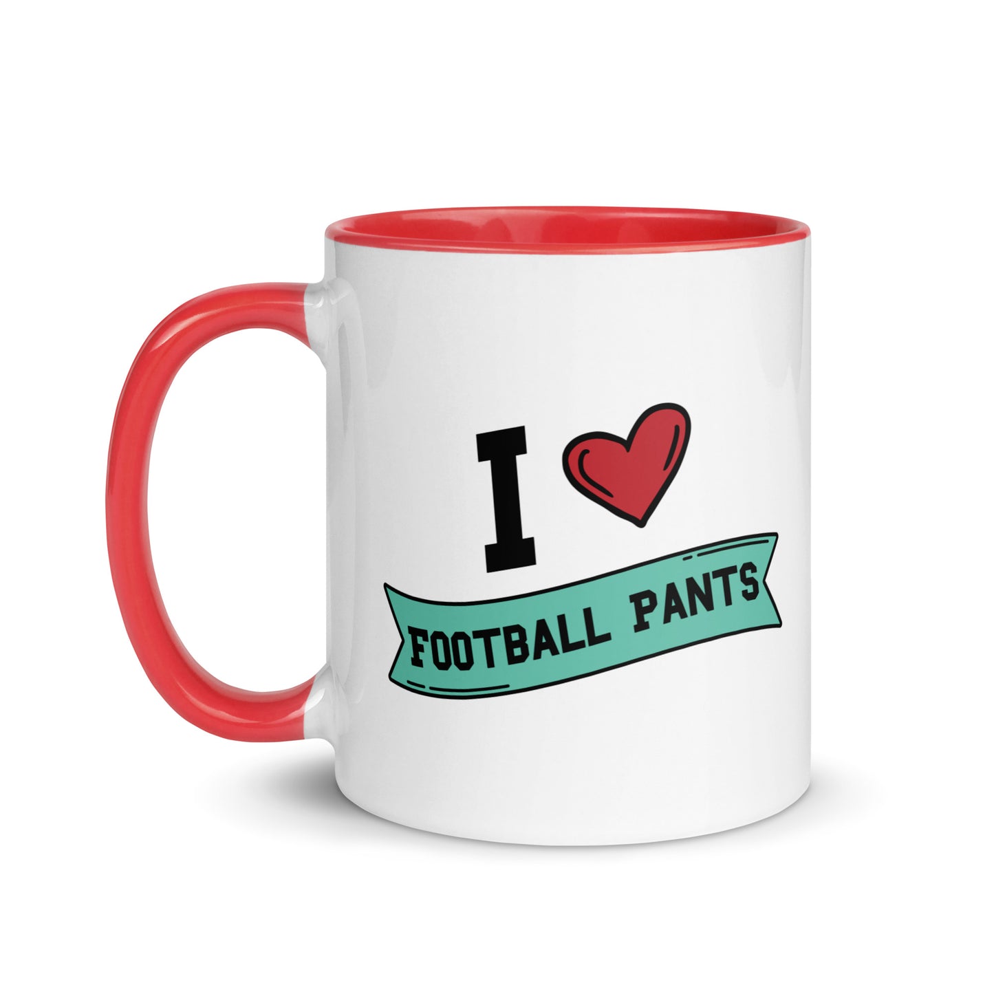 I <3 Football Pants Mug with Color Inside