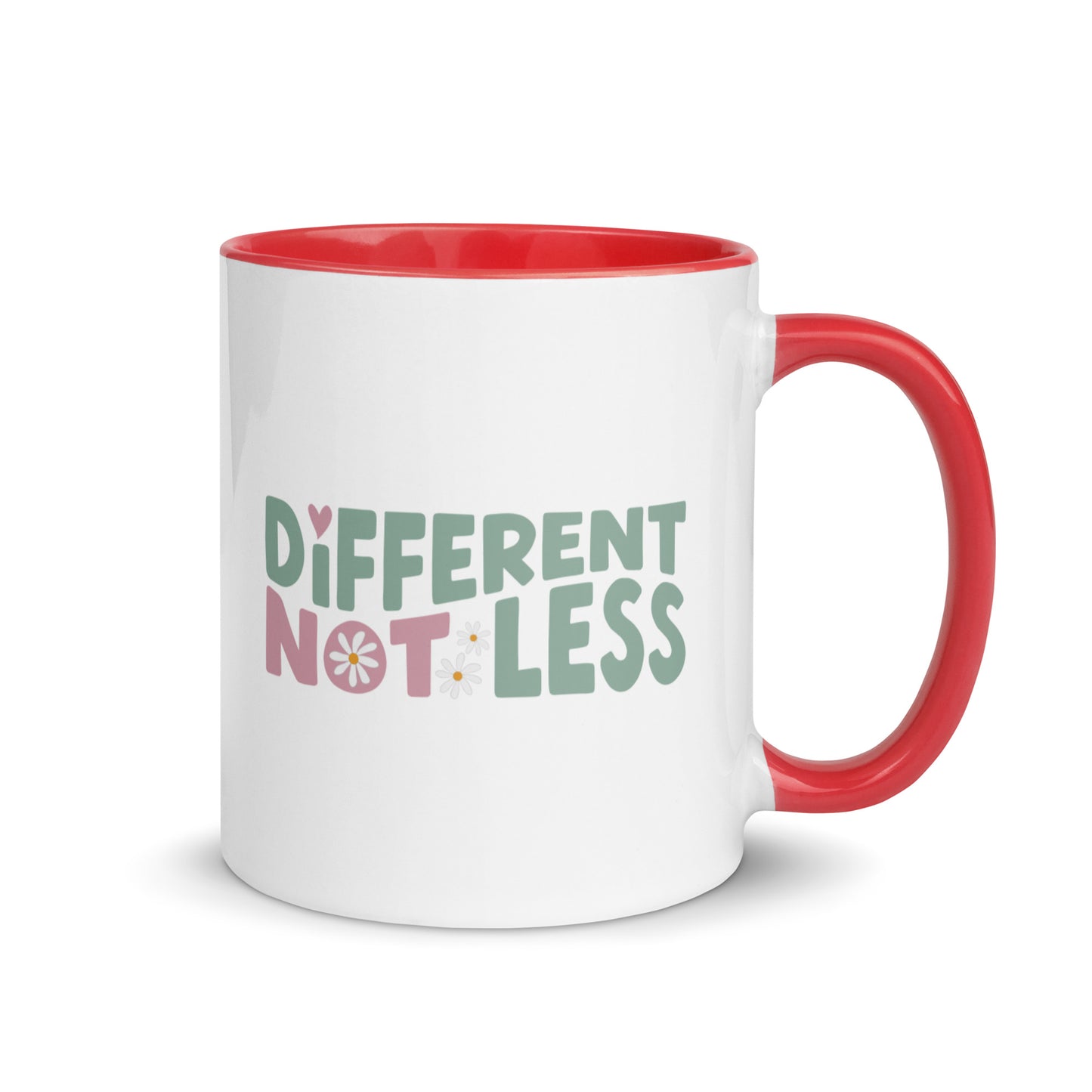 Different Not Less Mug with Color Inside