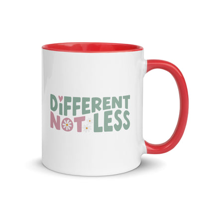 Different Not Less Mug with Color Inside