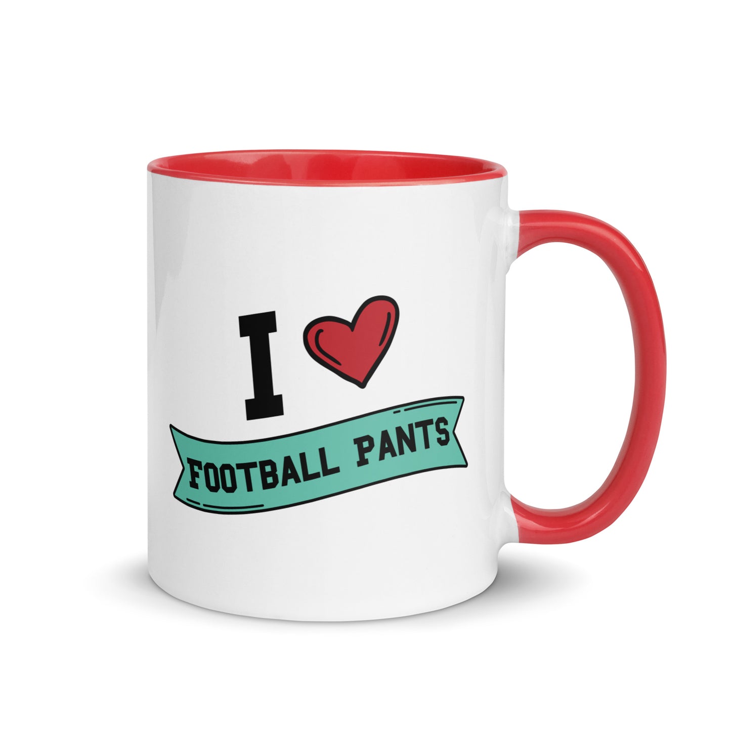 I <3 Football Pants Mug with Color Inside