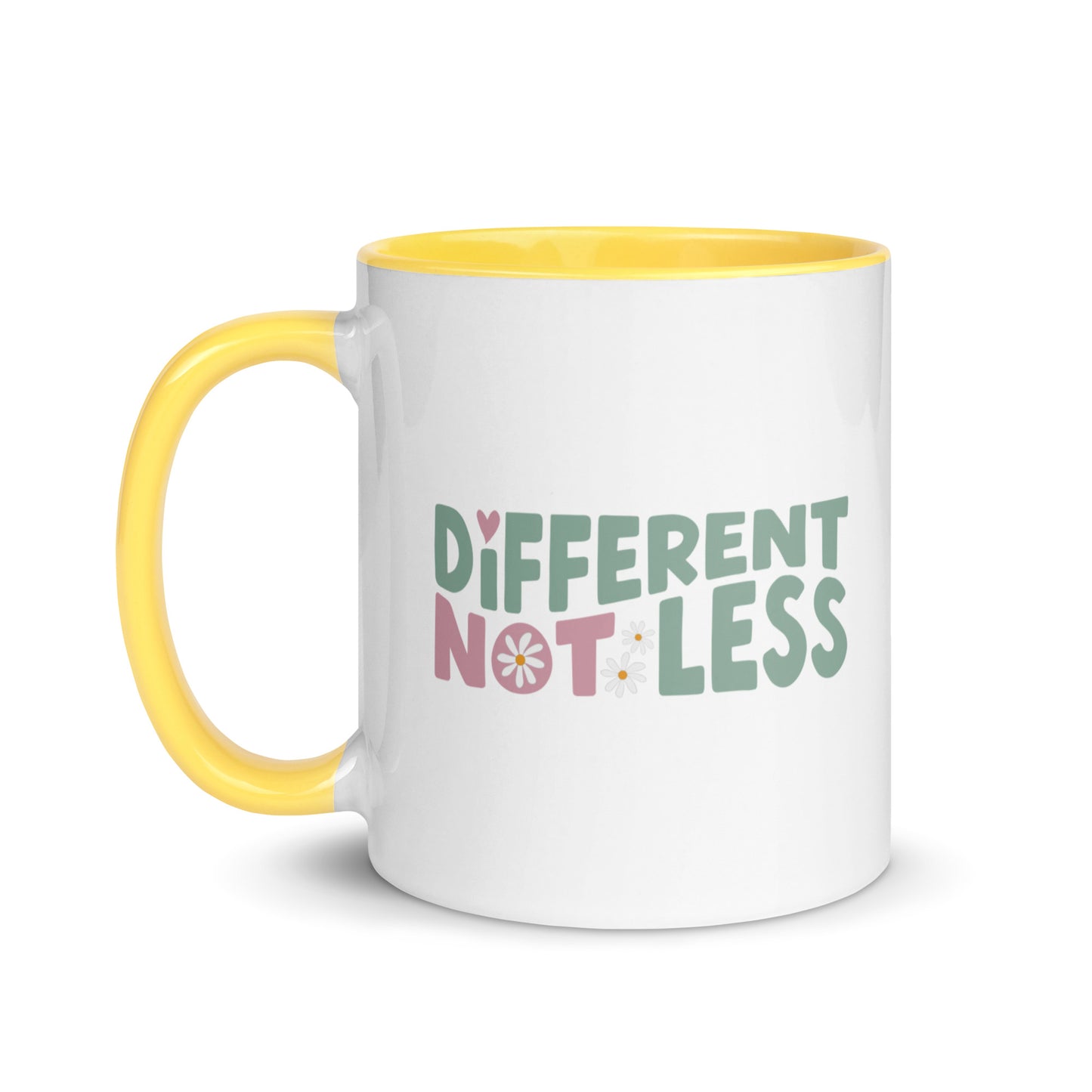 Different Not Less Mug with Color Inside