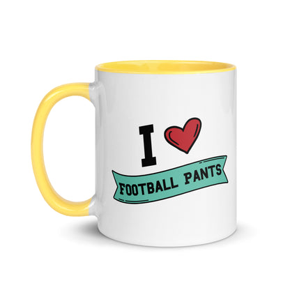 I <3 Football Pants Mug with Color Inside